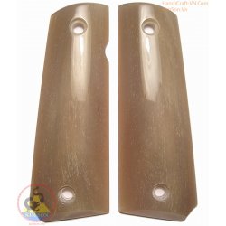 1911A1 pistol grips - fatto a mano di colore 100% autentico genuino corno giallo con venatura naturale (1911A1_019)