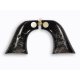 Revolver Ruger Grips - Buffalo Black Horn Scale Embed White Bone Logo