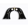 Revolver Ruger Grips - Bufalo nero corno incorporare osso Logo