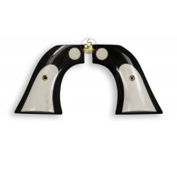 Revolver Ruger Griffe - Buffalo schwarz Horn einbetten weiße Knochen Logo