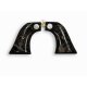Revolver Ruger Grips - Buffalo noir corne incorporer ormeau Logo