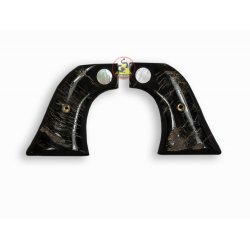 Revolver Ruger Griffe - Buffalo schwarz Horn einbetten Abalone-Logo