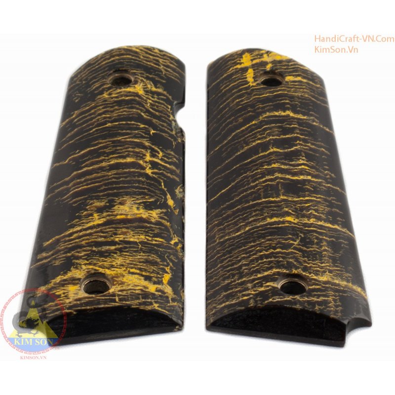 Poignées Pistolets Zib Grips En Bois Hêtre Pour Colt 1911 – Lot De 2