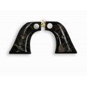Revólver Ruger tenazes - Buffalo Horn preto escala incorporar logotipo pérola