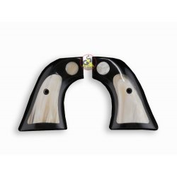 Revolver Ruger Griffe - Buffalo schwarz Horn einbetten Marmor Horn-Logo