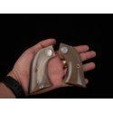 Revolver Ruger Grips - White Water Buffalo Horn with Genuine Mother Of Pearl