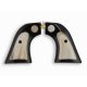 Revolver Ruger Grips - Buffalo Black Horn Embed Marble Horn Logo
