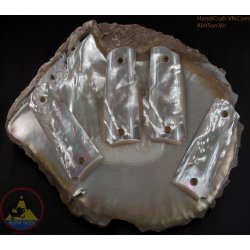 1911a1 pistol grips - Handmade from 100% authentic genuine mother of pearl sea shell (1911A1_013)