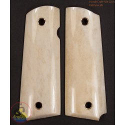 apertos pistola 1911A1 - Handmade do osso 100% autêntico genuíno mármore búfalo (1911A1_011)